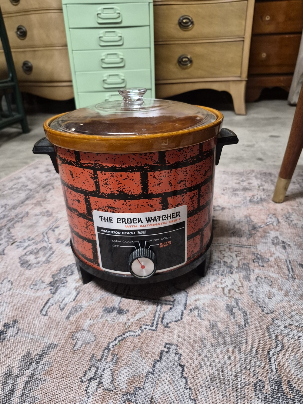 Hamilton Beach The Crock Watcher Red Brick Slow Cooker Vintage